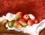 Ренуар Натюрморт груши и яблоки 1890г